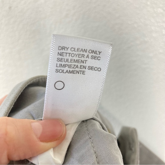 James Perse Pleated Culotte Crop Pants 27 Jersey Matte Gray Cotton Capri - Picture 15 of 16